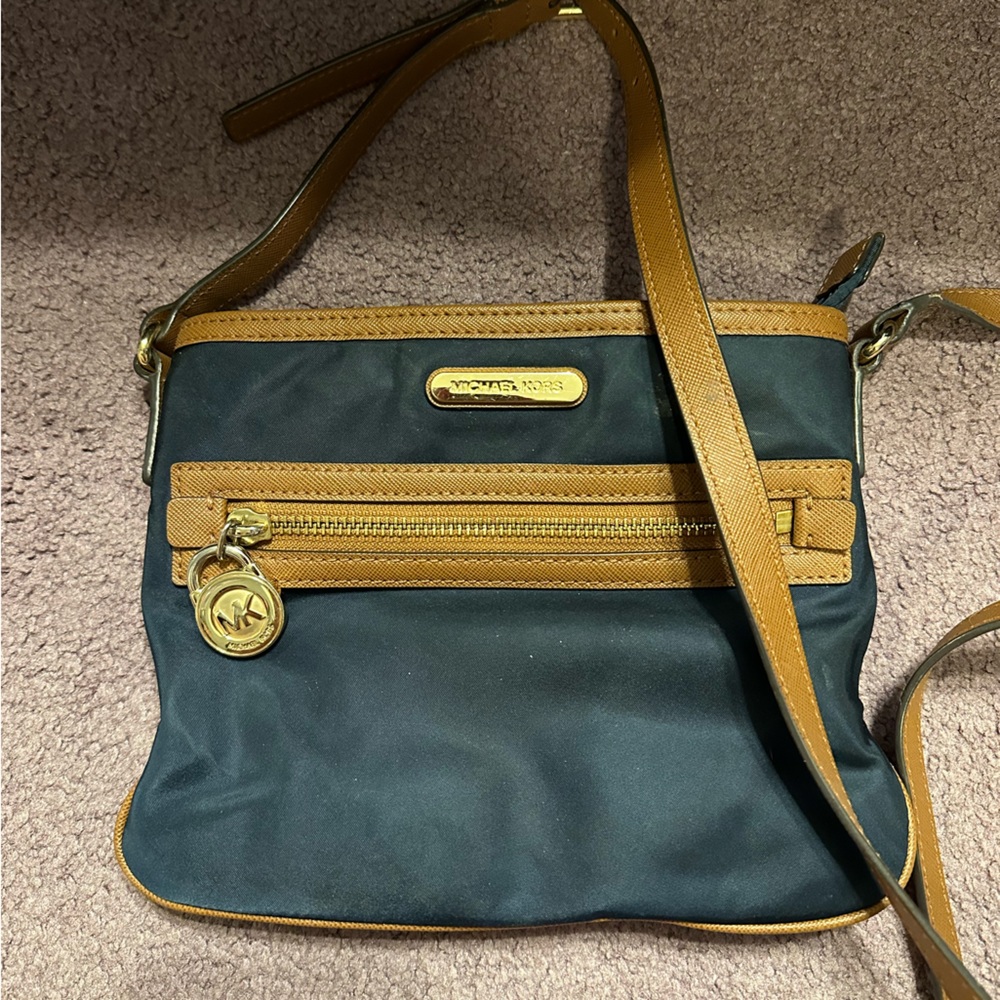 Navy Michael Kors Crossbody Purse